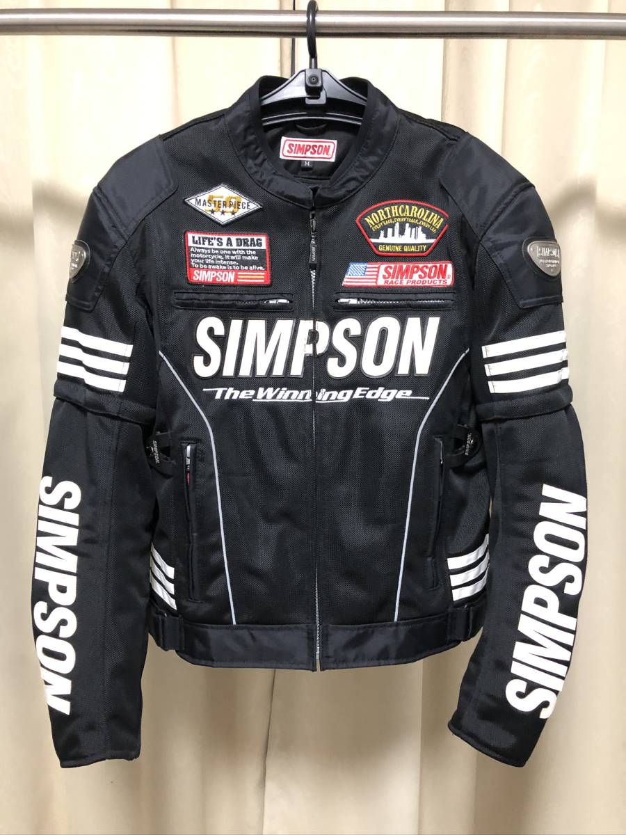 ほぼ未使用 SIMPSON メッシュジャケット Mサイズ 上下セット パンツ
