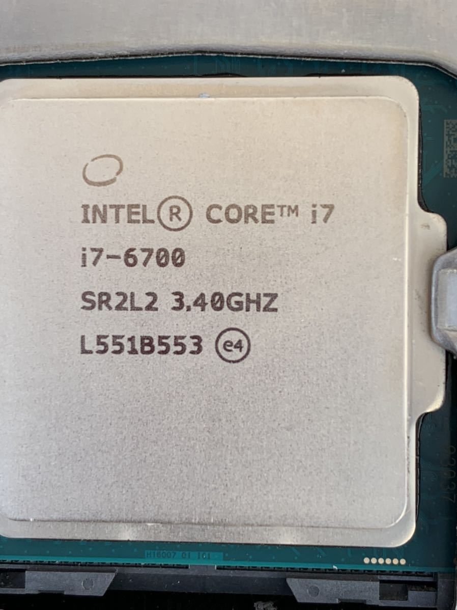 A）CPU Core i7-6700/LGA1151/3.40GHz/SR2L2_画像1