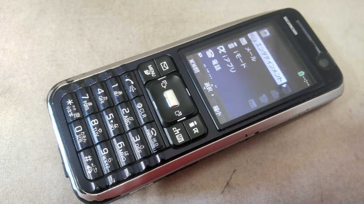 docomo FOMA SO902i ＃DG3693 Sony Ericsson　ソニーエリクソン ガラケー ケータイ 簡易動作確認＆簡易清掃＆初期化OK 判定○ 送料無料_画像1