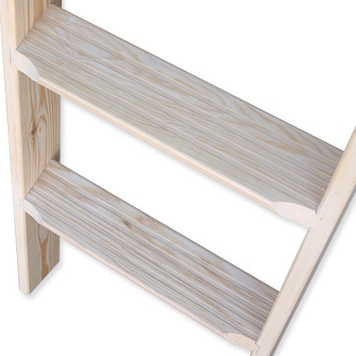  for interior wooden ladder 7 step less painting finish total length 195cm [ Manufacturers direct delivery ]