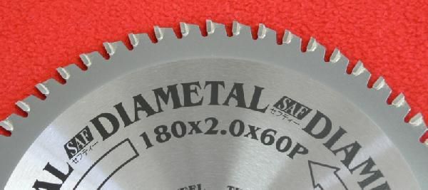 diamond metal незначительный доска нержавеющая сталь для Tipsaw 180mm×2.0mm×60P