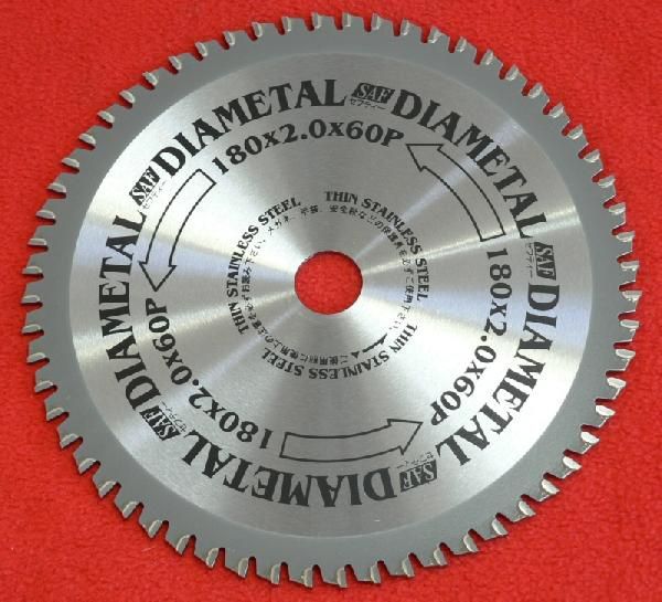  diamond metal незначительный доска нержавеющая сталь для Tipsaw 180mm×2.0mm×60P