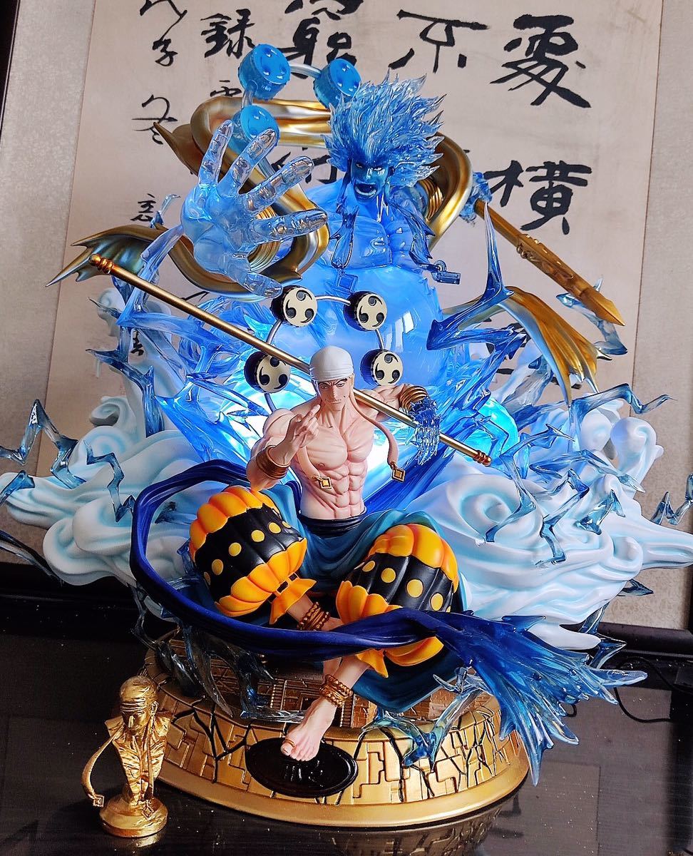 したもので】 ワンピース エネル ゴッド 神 フィギュア 塗装済み完成品