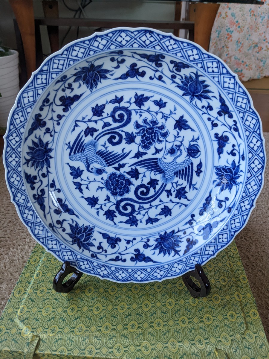 景徳鎮 大皿 約32cm  飾皿