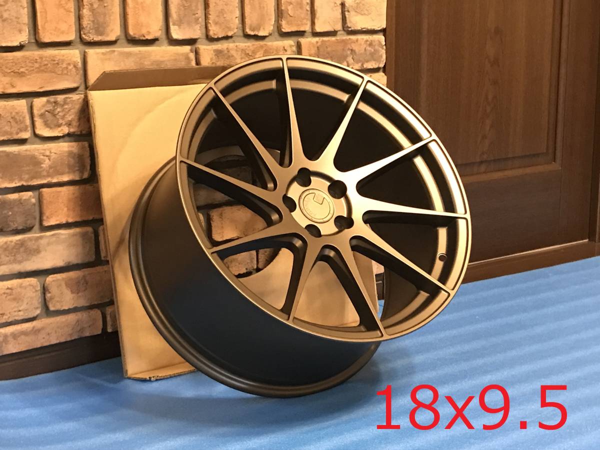 新品！Aodhan AH09 18x9.5+35 18インチ 5穴 PCD112 Matte Bronze 左右対称 ミラーリング フローフォーム製法_画像1