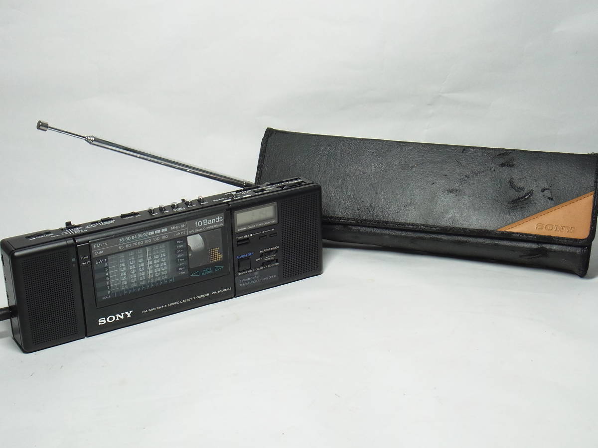 (H2) ラジオ受信OK 希少 美品 SONY WA-8000 MKII MKⅡ MK2 カセットレコーダー ラジカセ 短波 10バンド FM/MW/SW ラジオ