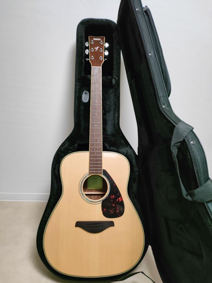 YAMAHA ギターFG830 SKB セミハードケースギターケース付き美品