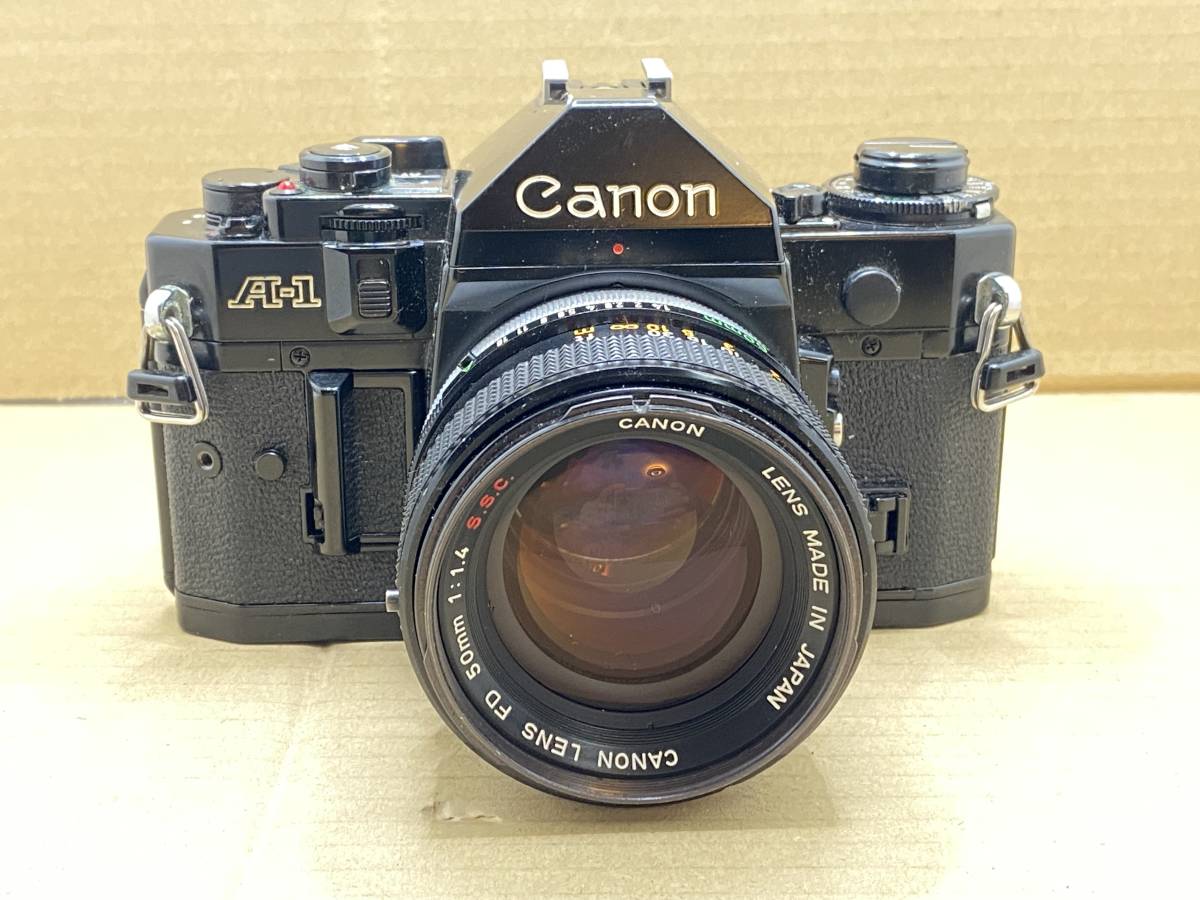★ H240032 キャノン CANON A-1 FD 50mm f/1.4 S.S.C.★_画像1