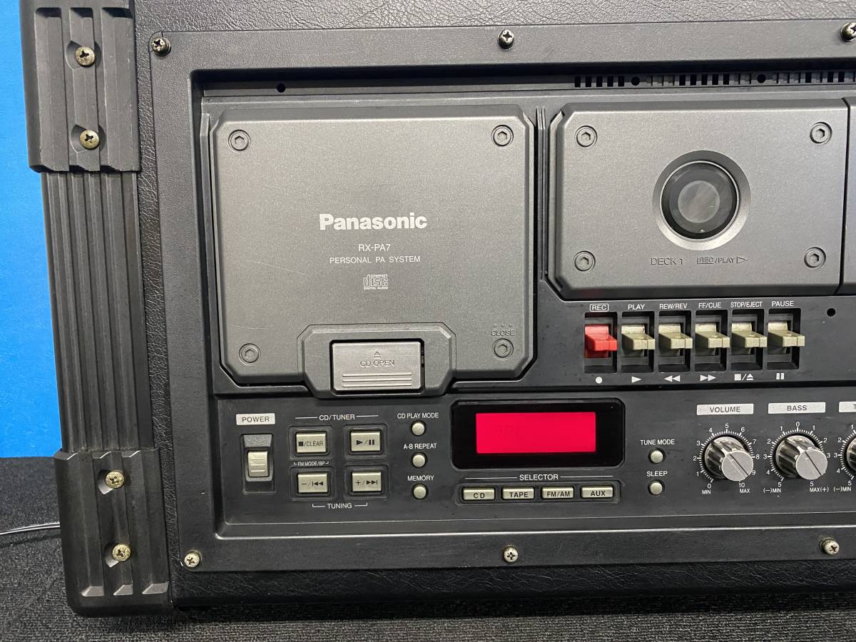 PANASONIC パナソニック パーソナルPAシステム RIDDIM VOX RX-PA7 CDラジカセ 現状品 ジャンク品_画像3