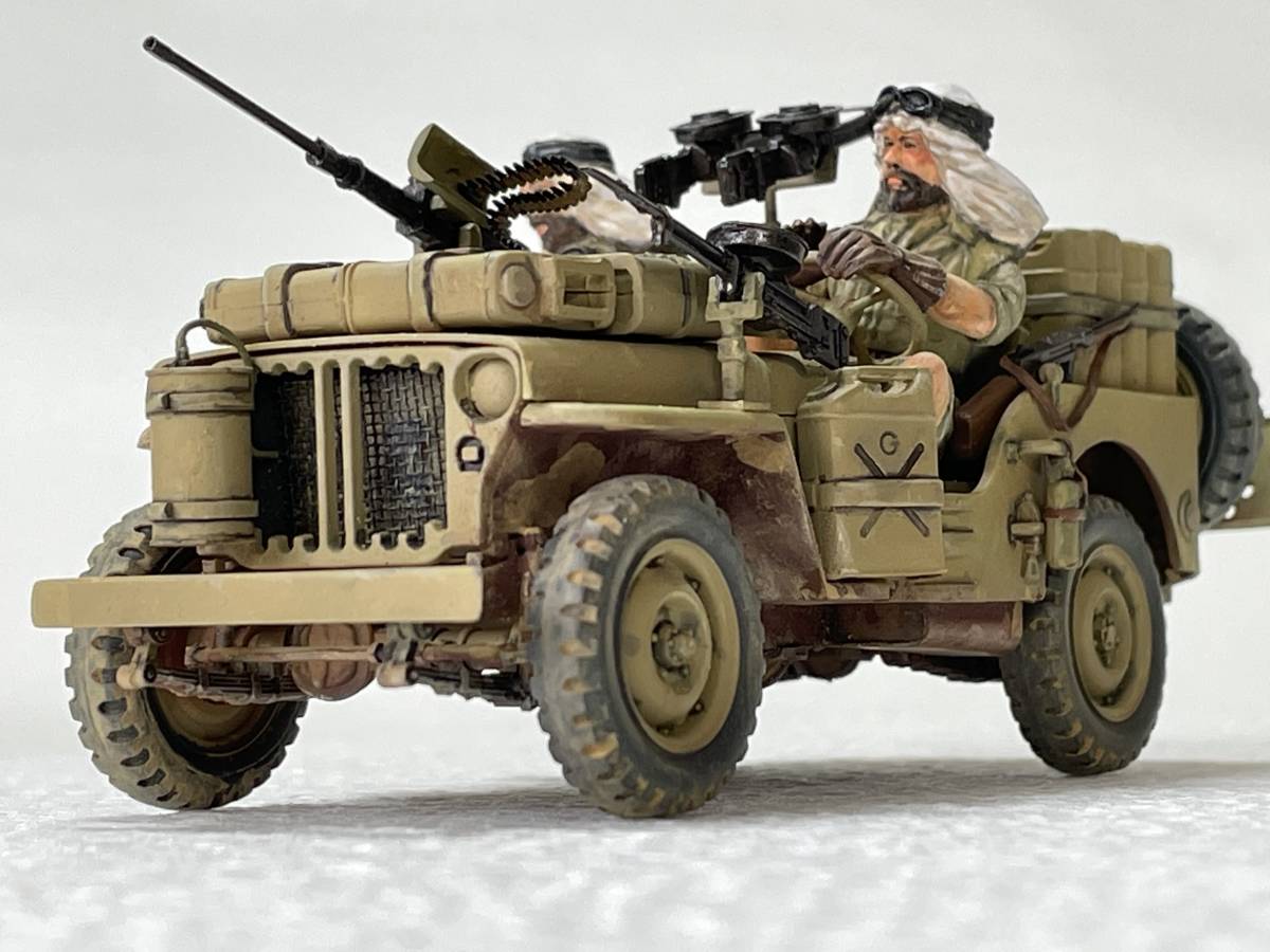 タミヤ1/35 イギリス軍SASジープ 完成品 タミヤ1/35 イギリス軍SASジープ 完成品