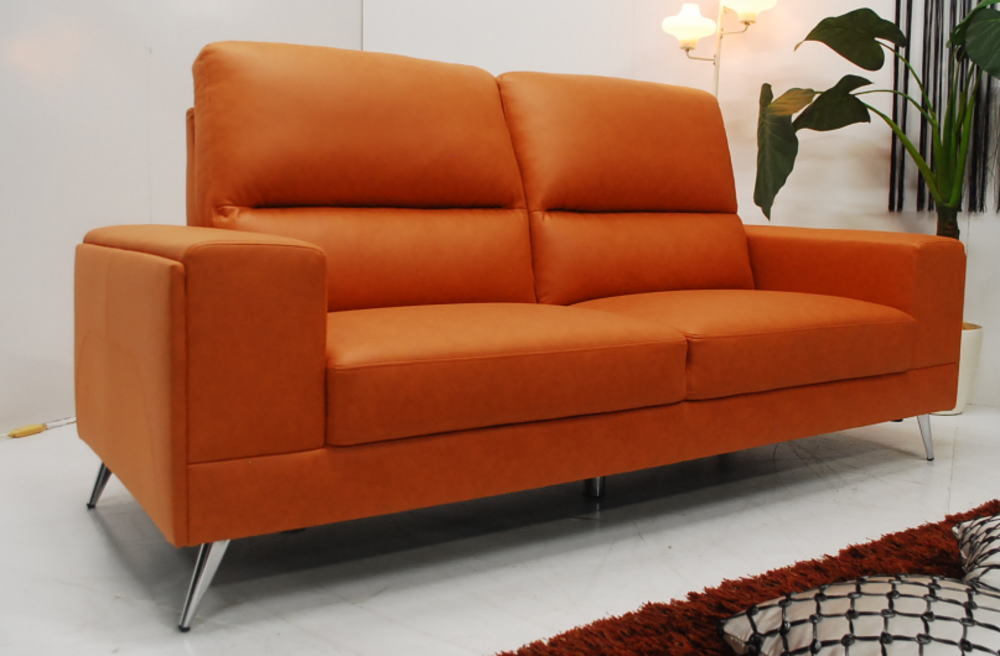  fixed amount * outlet * unused * article limit * orange color * new material Cross leather * high bag modern sofa 