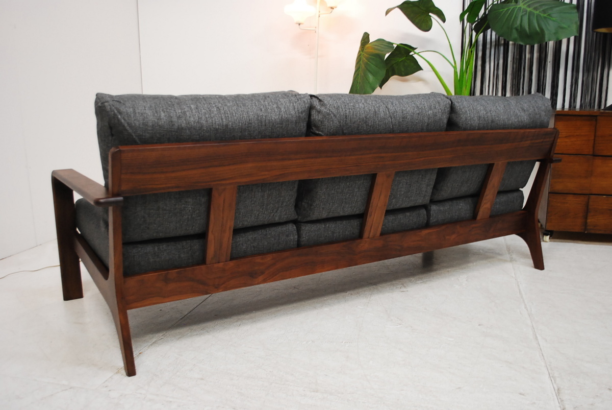  fixed amount * free shipping * unused * outlet * walnut * Northern Europe style peace modern design * sofa *.. put on .. exist space . production 