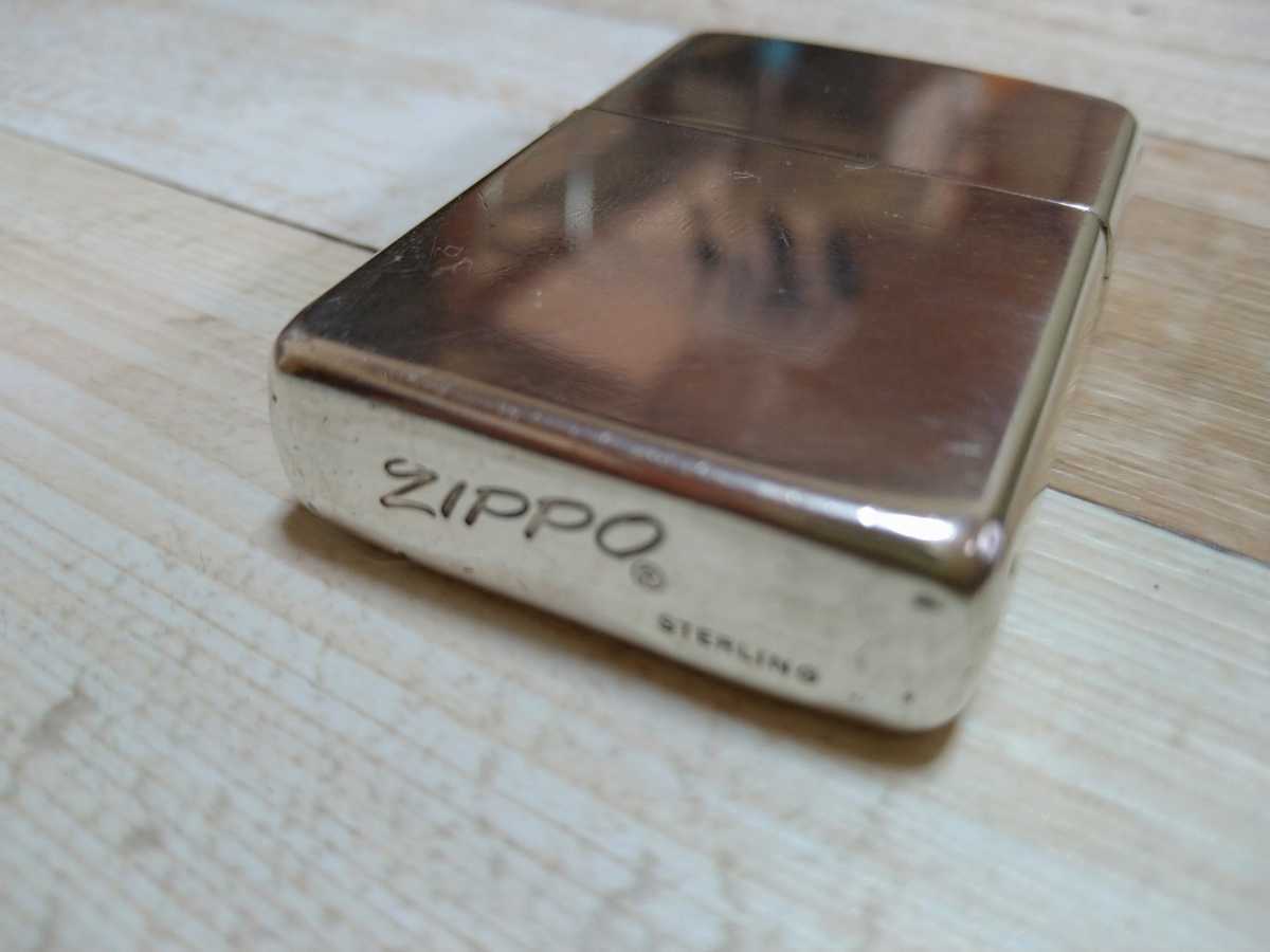 80年代 ジッポー STERLING スターリングシルバー ZIPPO イタリック書体