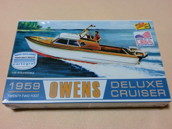 リンドバーグ 1/25 オーエンス デラックス クルーザーボート 1959　OWENS DELUXE CRUISER BOAT TWENTY-TWO FOOT LINDBERG 222 _画像1