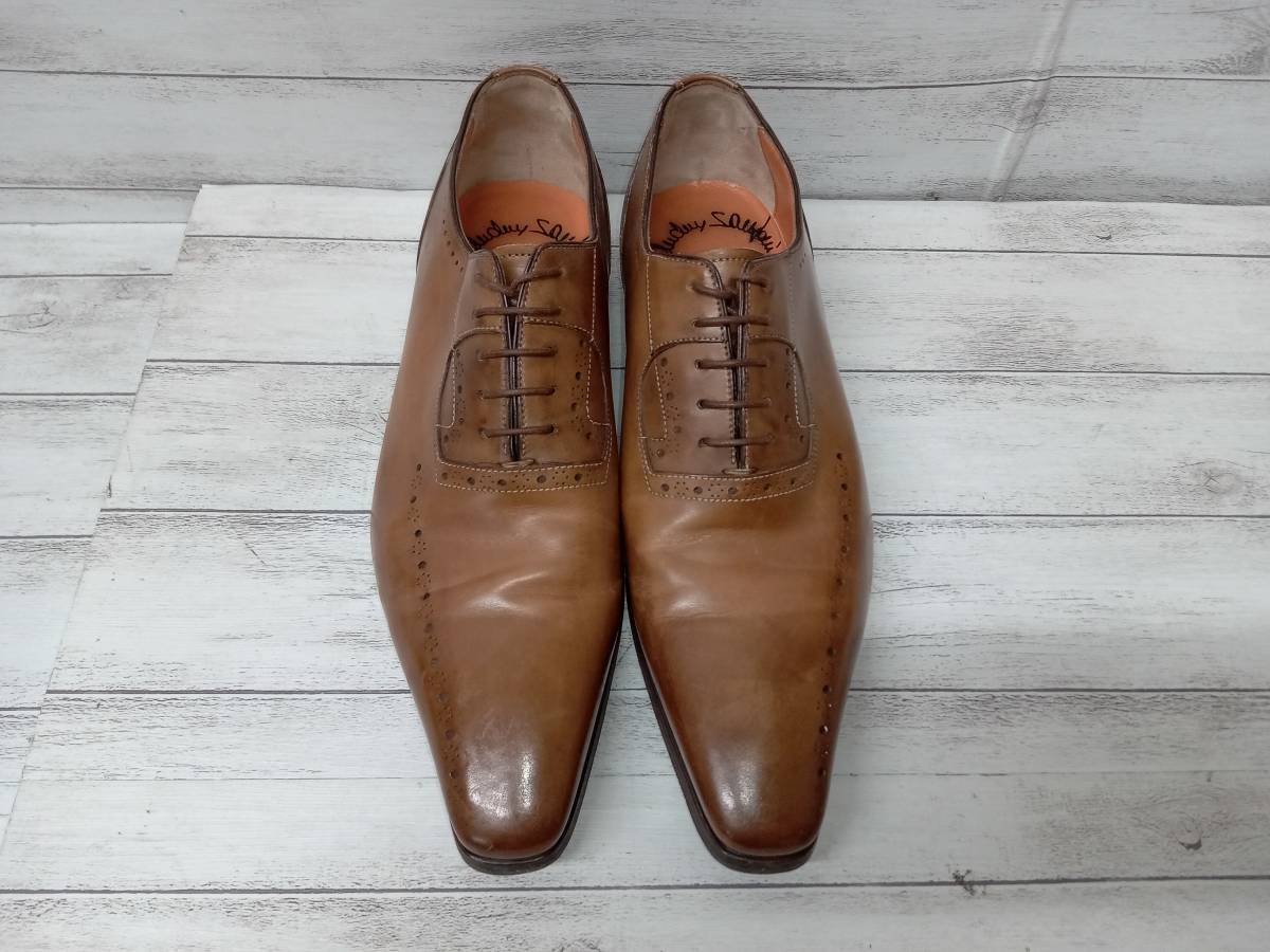 SANTONI サントーニ ドレスシューズ ビジネスシューズ 9894 47 F サイズ6 キャメルブラウン 通年 店舗受取可 