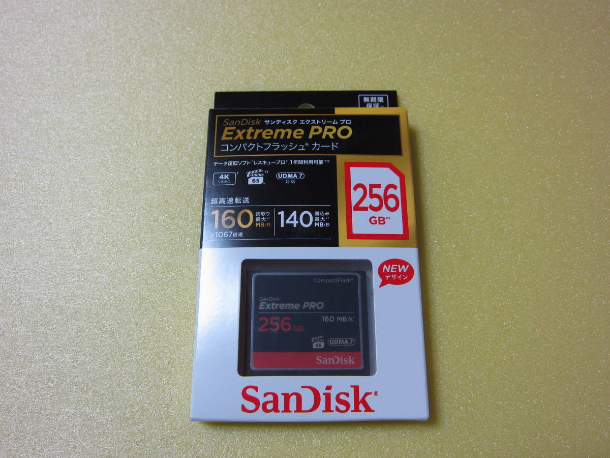 未開封新品 サンディスク コンパクトフラッシュ 256GB SanDisk エクストリームプロ a