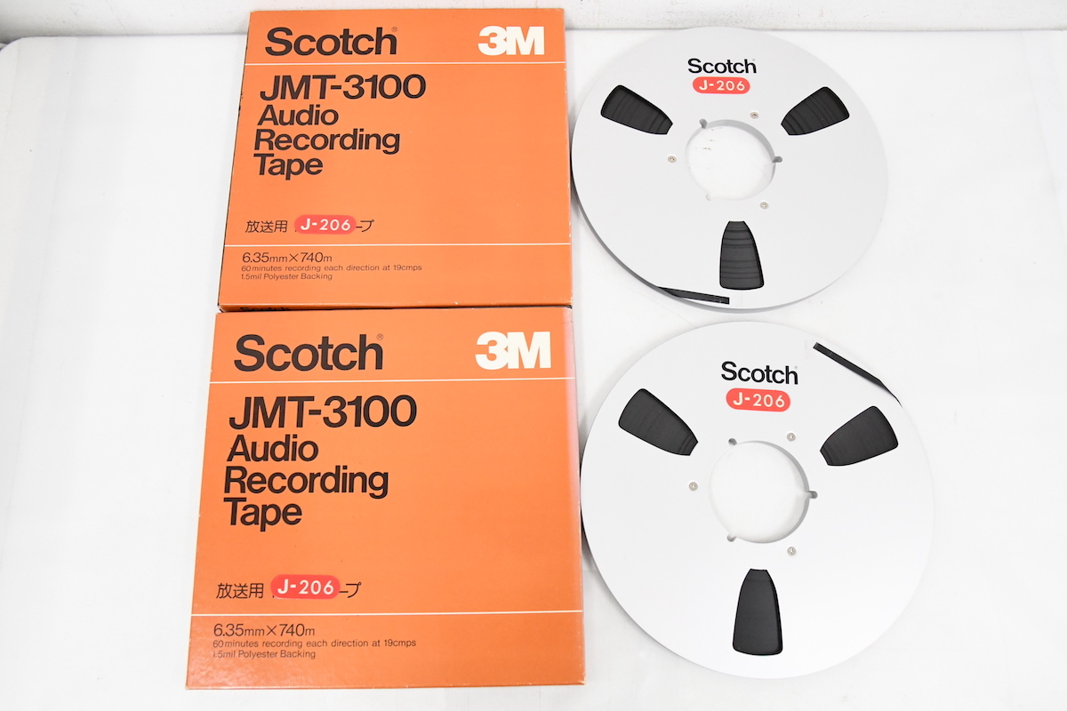Scotch JMT-3100 J-206 オープンリールテープ 10号メタルリール 8本