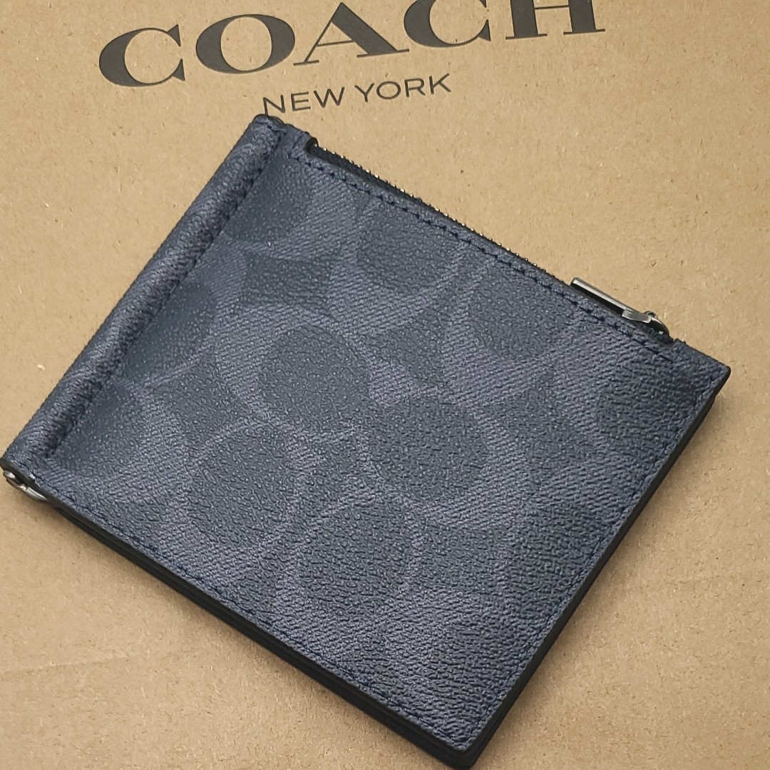 最大57%オフ! 新作 新品 COACH 折り財布 マネークリップ メンズ 人気