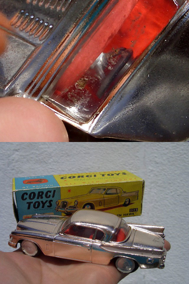 †1950S スチュードベーカー ゴールデンホーク CORGI STUDEBAKER GOLDEN HAWK CORGY TOYS GT.BRTAIN ENGLAND コーギー ヴィンテージ 英国製_画像10