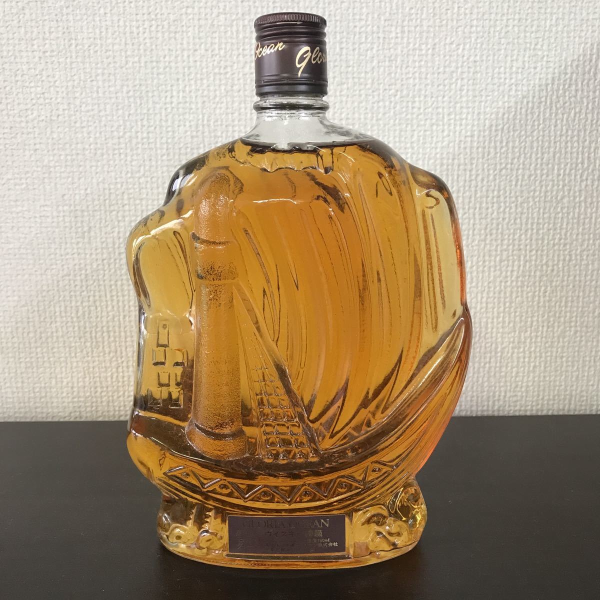 GLORIA OCEAN グロリア オーシャン シップボトル 帆船 ウイスキー 特級 未開封 古酒 三楽 760ml_画像2