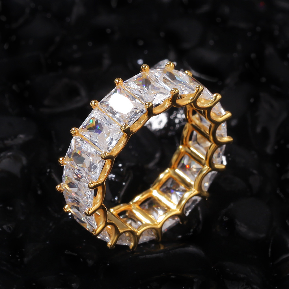 [Дешево] 1 иена ~ Новая ааа -класс Jilcon Cz Diamond 18 кгп Кольцо 11-11 высококачественные женские женские кольцо кольцо золото