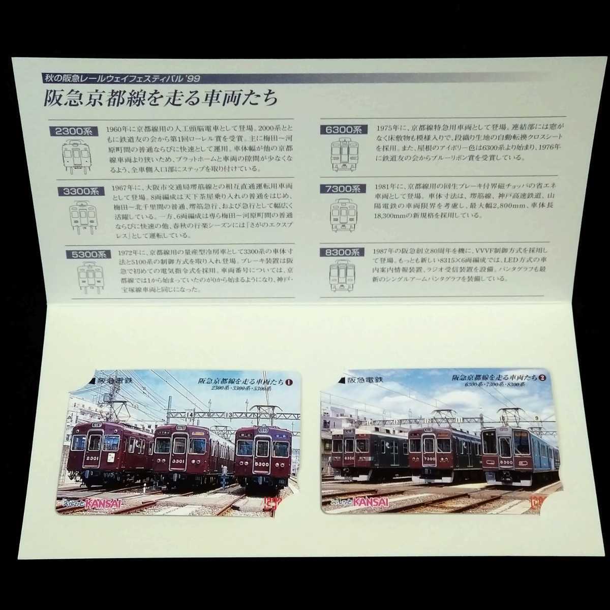使用済 ラガールカード 阪急京都線を走る車両たち 2枚セット スルッと 