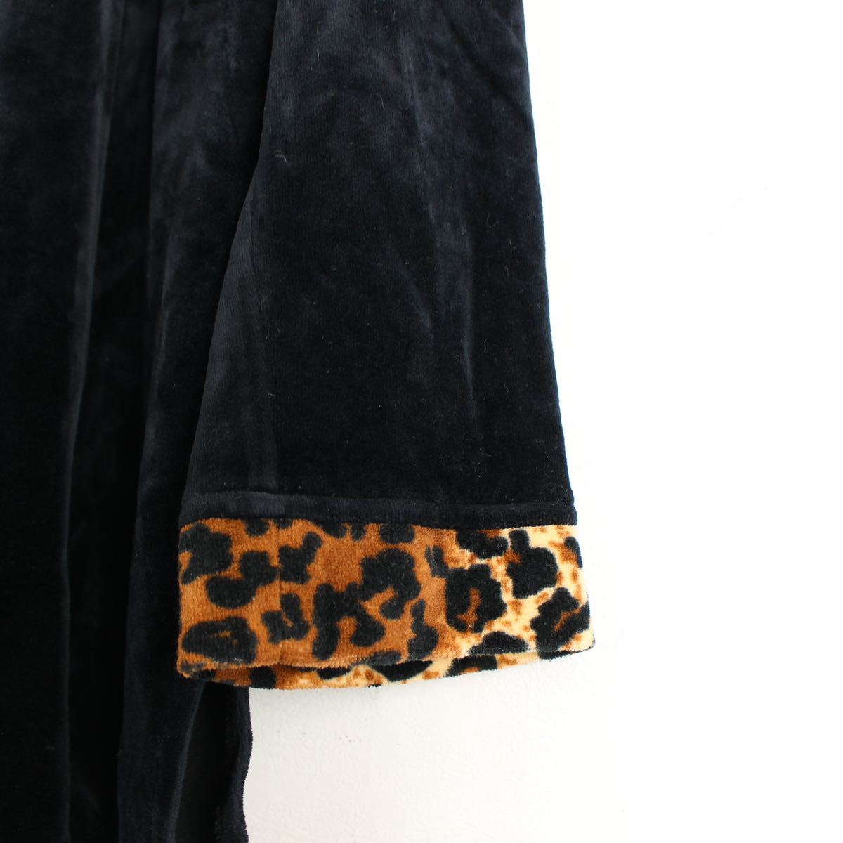 USA VINTAGE LEOPARD COLLAR VELOUR JACKET/アメリカ古着レオパード襟