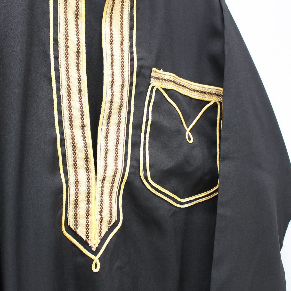 USA VINTAGE EMBROIDERY KAFTAN DRESS ONE PIECE/アメリカ古着エジプト製刺繍カフタンドレス_画像7