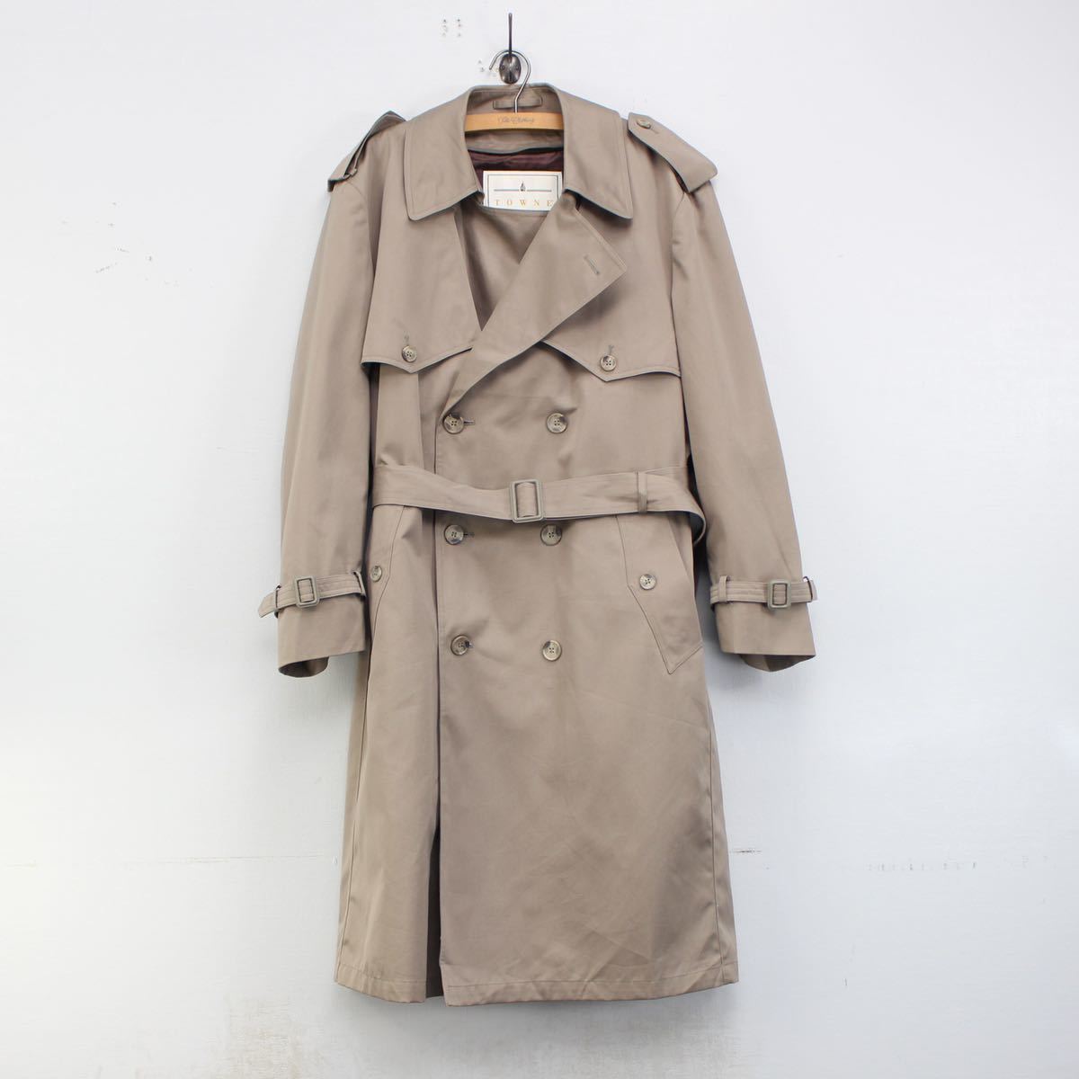 USA VINTAGE TOWNE BY LONDON FOG TRENCH COAT WITH LINER MADE IN SRILANKA/アメリカ古着ロンドンフォグライナー付きトレンチコート_画像4