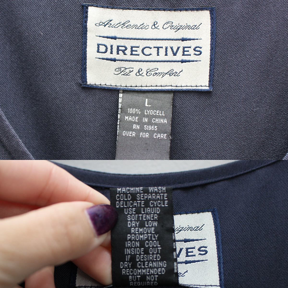 USA VINTAGE DIRECTIVES FRONT BUTTON DESIGN NO SLEEVE ONE PIECE/アメリカ古着フロントボタンデザインノースリーブワンピース_画像10