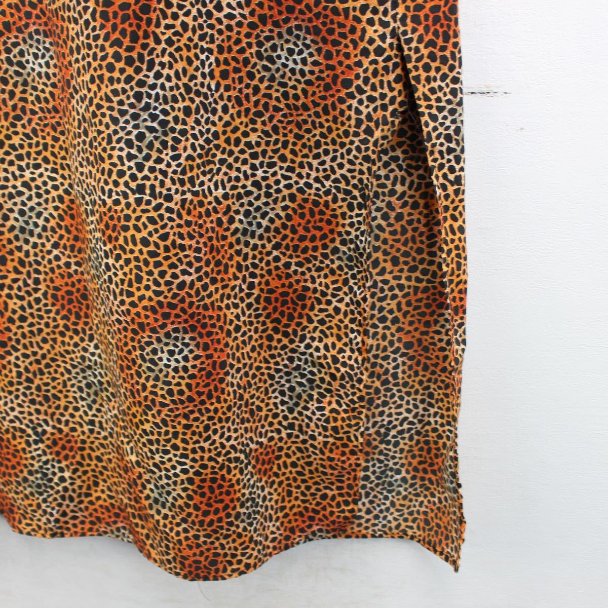 USA VINTAGE STYLE AMERICA LEOPARD PATTERNED NO SLEEVE ONE PIECE/アメリカ古着レオパード柄ノースリーブワンピース_画像8