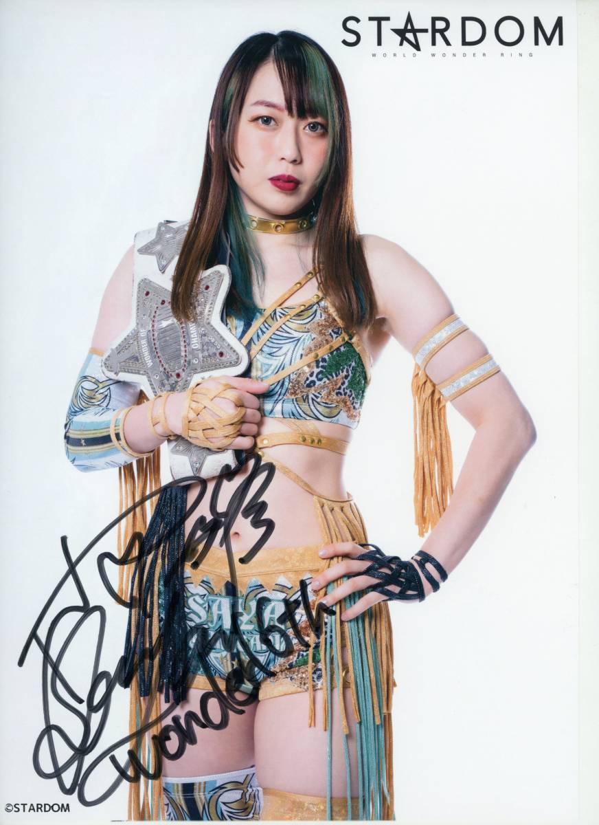 上谷沙弥 直筆サイン入り ポートレート A4 Stardom Autographed 上谷沙弥 直筆サイン入り ポートレート A4 Stardom Autographed