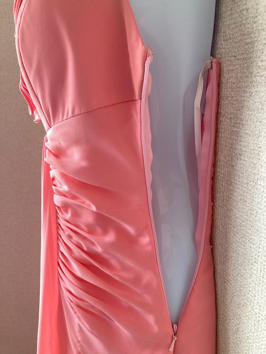 ロングドレス　フォーマルドレス　パーティードレス　ナイトドレス　ステージ衣装  発表会　ブライダル　カラードレス　ピンク