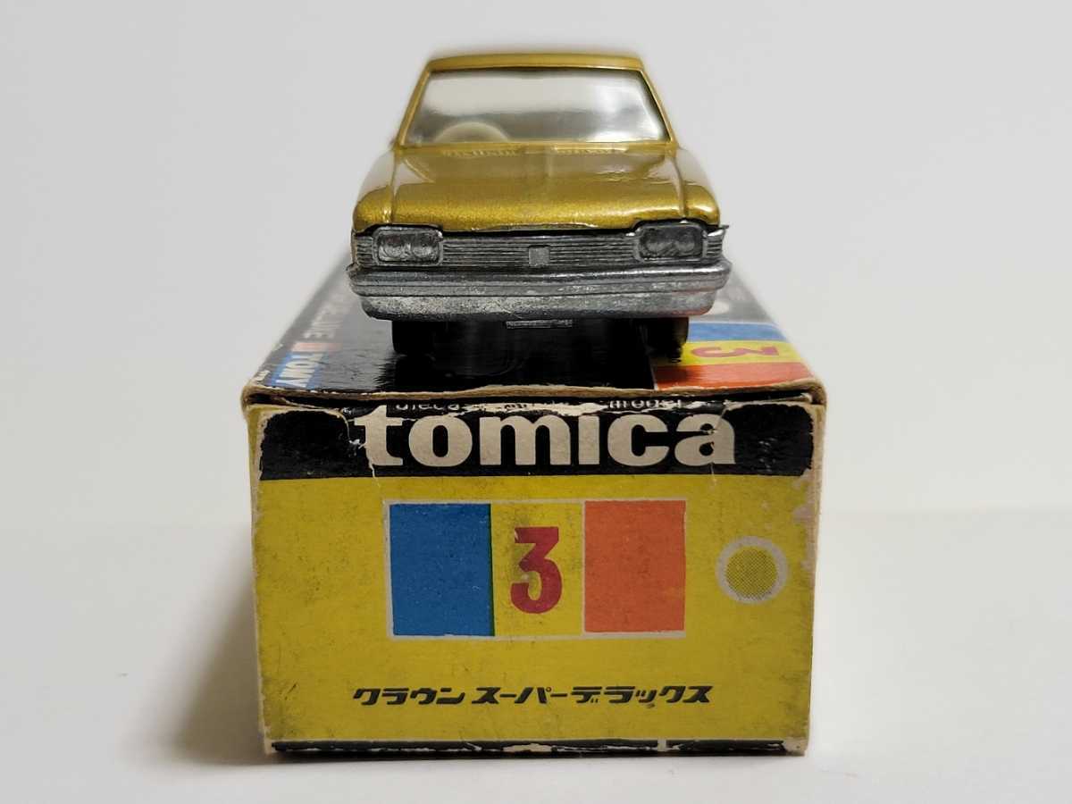 トミカ 黒箱 3-1-4 トヨタ クラウン スーパーデラックス 金ボディ 白