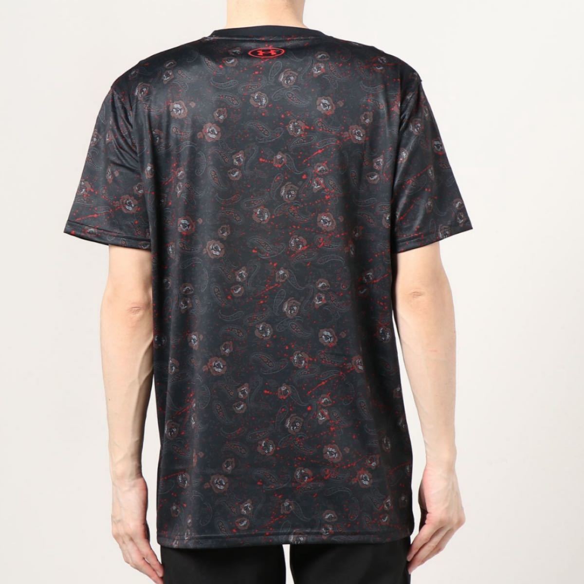新品 ￥3850 UNDERARMOUR テック フルプリント Tシャツ Ｍ  半袖Tシャツ ビッグロゴ アンダーアーマー