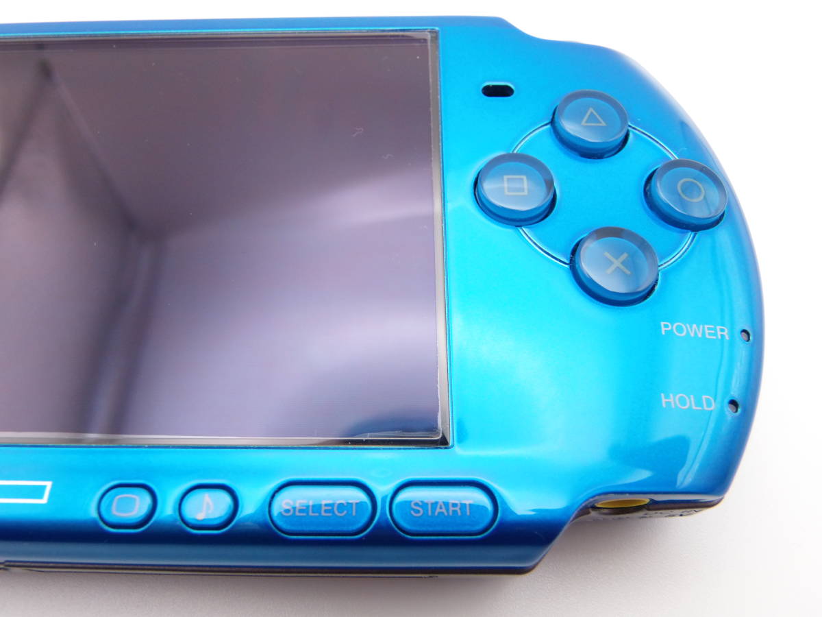 ほぼ新品】SONY PSP 3000 ブルー ポーチ未使用 プレステ ソニー-