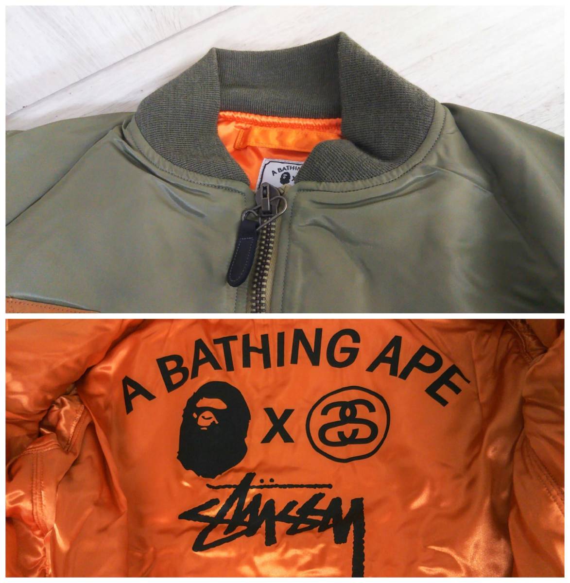 STUSSY × A Bathing Ape ステューシー ア ベイシング エイプ MA STUSSY × A Bathing Ape ステューシー ア ベイシング エイプ MA