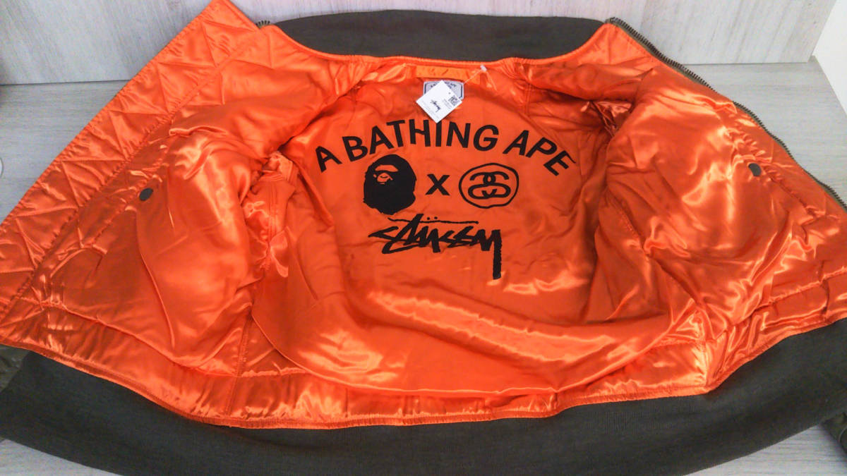 STUSSY × A Bathing Ape ステューシー ア ベイシング エイプ MA STUSSY × A Bathing Ape ステューシー ア ベイシング エイプ MA