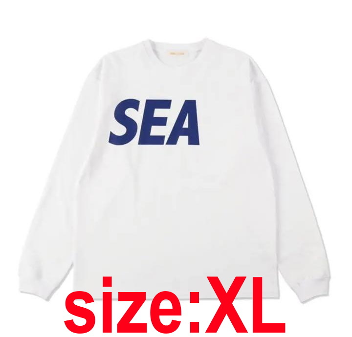 22SS WIND AND SEA L/S T-SHIRT WHITE GOLD 新品 XLサイズ ウィンダンシー ロングスリーブ Tシャツ TEE  長袖 ホワイト ゴールド 白