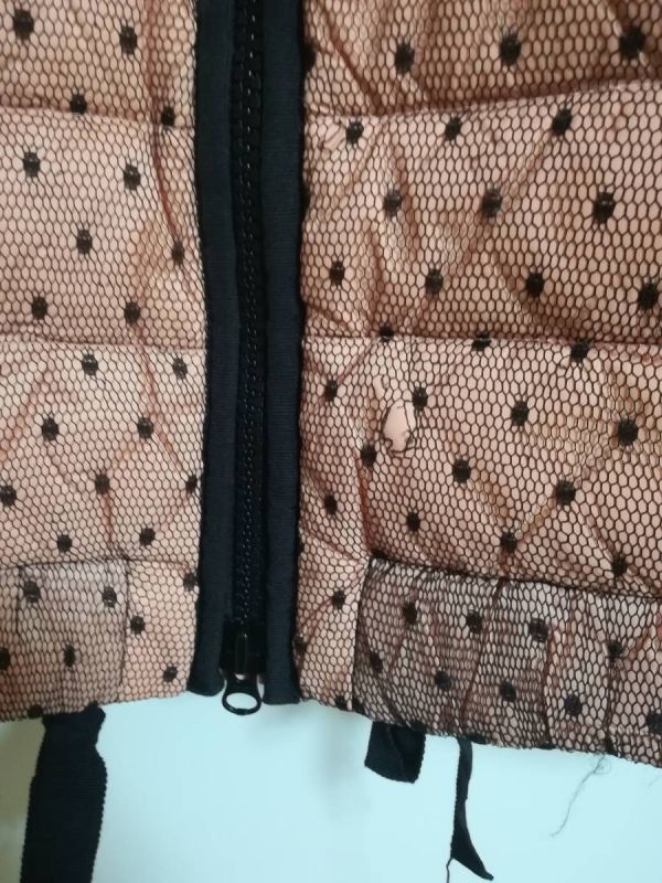 RED VALENTINO ドットチュール ダウンジャケット ダブルジップアップ