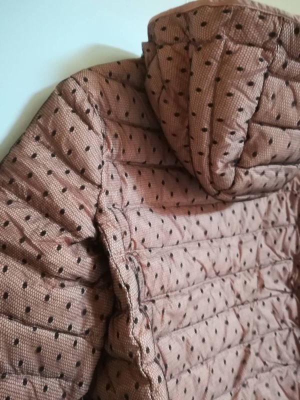 RED VALENTINO ドットチュール ダウンジャケット ダブルジップアップ