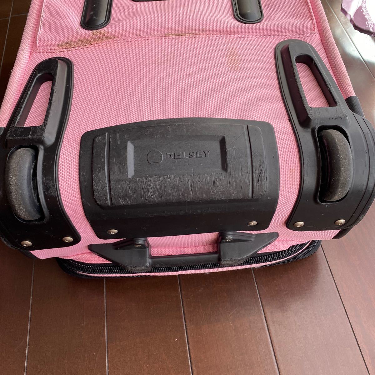 デルセー(DELSEY) ピンクのソフトキャリーケース　バッグ　セット