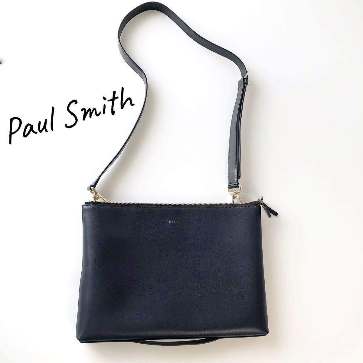 2way】PaulSmith ポールスミス ショルダーバッグ クラッチバッグ-