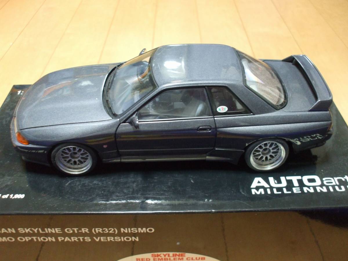 *Aa 1/18 SRC Nissan Skyline GT-R (R32) NISMO OPTION PARTSVERSION низкая подвеска custom ( стальной )