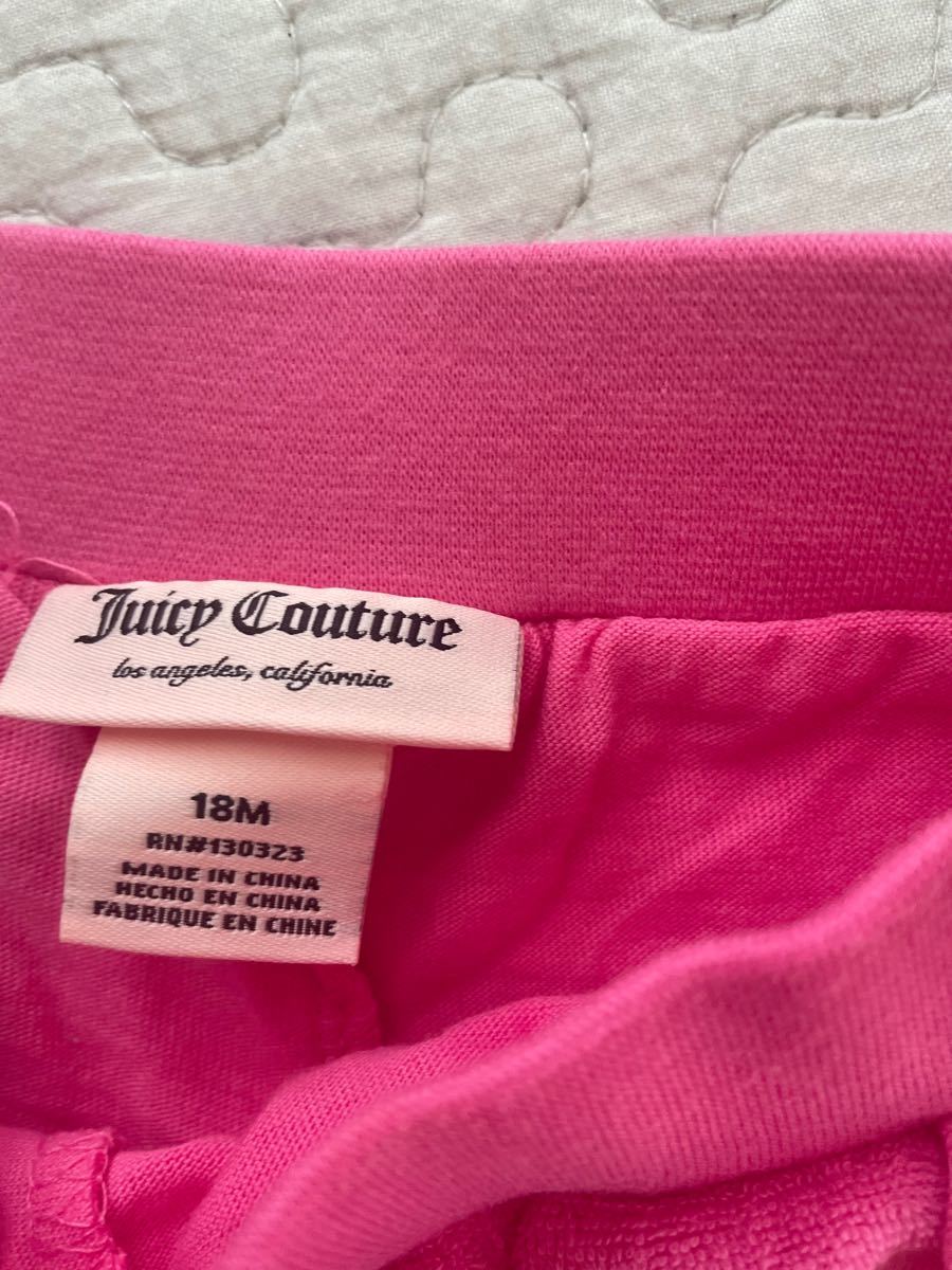 新品 タグ付き Juicy Couture ジューシークチュール　フリル　スカート ショートパンツ ピンク 70 80 18M