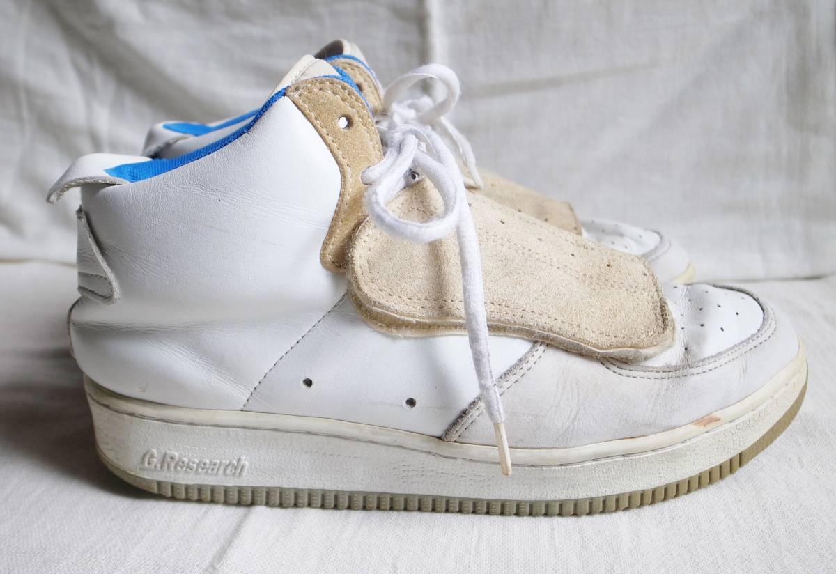 90's GENERAL RESEARCH ジェネラルリサーチ レザースニーカー 9 白 AF1