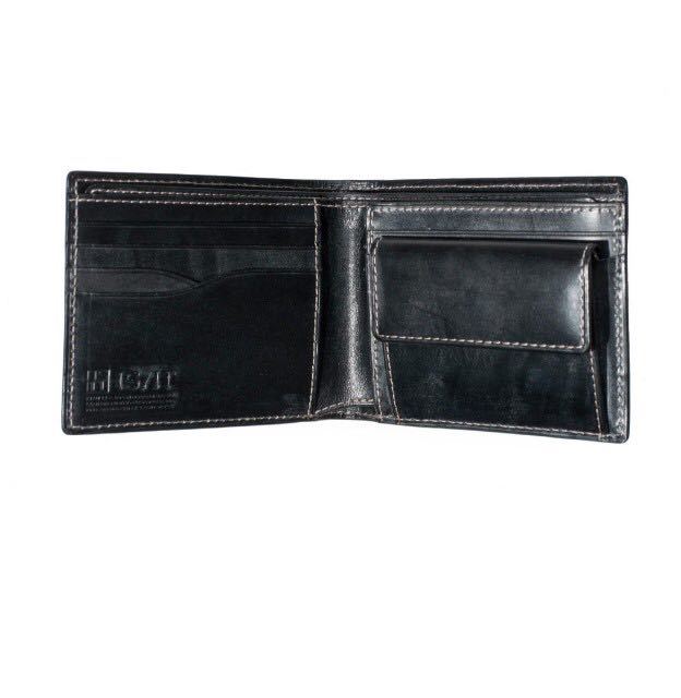 ☆直営店卸品☆IS/IT 二つ折り財布959603 プレインレザー グリーン