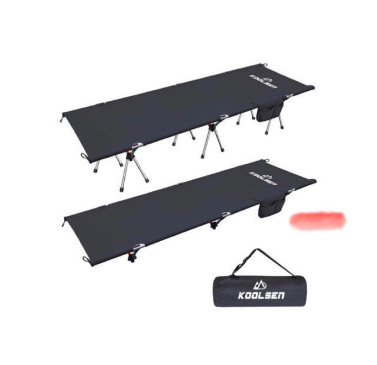 KOOLSEN新品 2wayキャンプコット ブラック | monsterdog.com.br