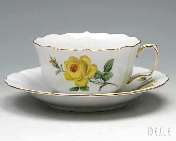 マイセン Meissen イエローローズ 020610-633 ティーカップ&ソーサー