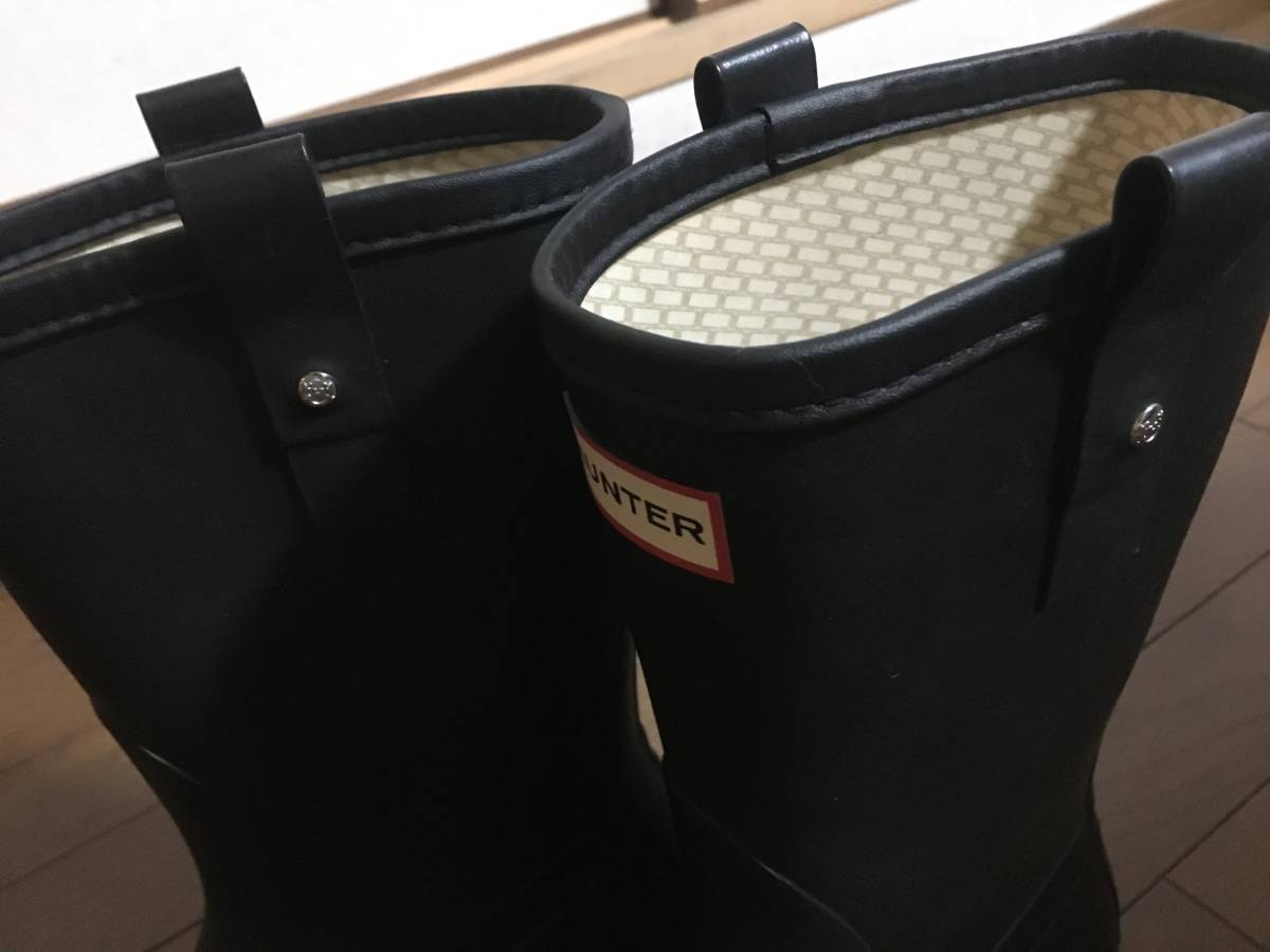  prompt decision!! black black approximately 28cm UK9 US10 Hunter HUNTER regular goods genuine article rain boots boots rain shoes rain shoes EU43 JPN 27~28 shipping Yupack 